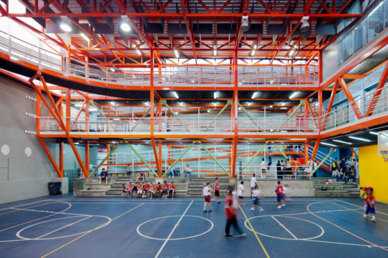 Vertical Gym Courtyard