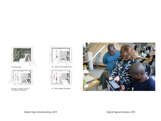 Tablet application storyboarding – Tablet application prototype. © U-TT, ETH Zurich.