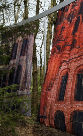 Photograph Bas Princen. Bas Princen and Office Kersten Geers David Van Severen, Model for a Tower (Babel), Dilbeek BE, 2019.