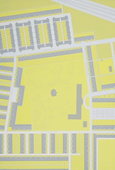 1924–30 Hirzbrunnenquartier, Hans Bernoulli, Land als Allgemeingut. Interpretative Zeichnung der Studierenden Brigitte Clements, Michiel Gieben & Flurin Steiner