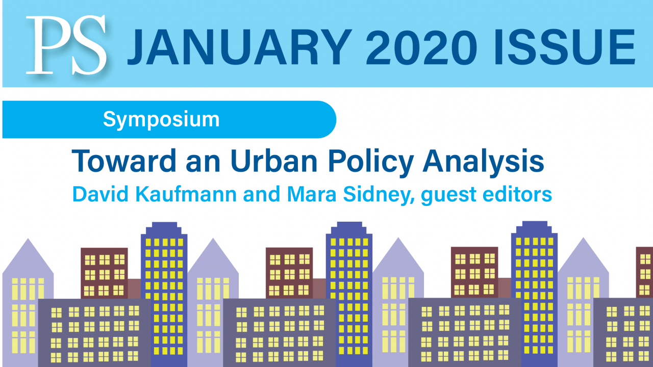 Urban Policy Analysis, David Kaufmann