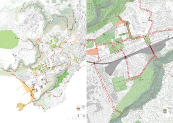 On a smaller scale, Fei Li exploited the potentials offered by a complex topography. It could become a structuring element for future urbanization in west Naples, addressing issues of accessibility and spatial segregation. © Fei Li