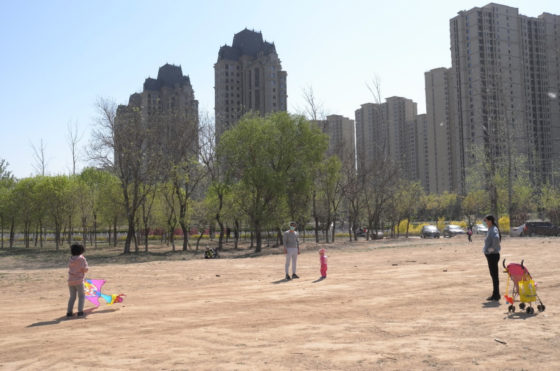 Family in a field, April 2020 © Jingfan Xue