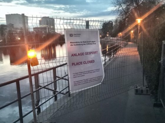 Urban Park closed under COVID-19 Pandemic at the canton of Zürich, Switzerland © Marcelo Galleguillos, ETH Zurich