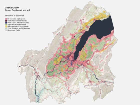 Territories of urban potentials for Geneva region in 2050. Team Grand Genève et son sol.