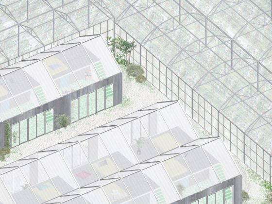 Inhabiting abandoned greenhouses project for Agri-landscape rooms by Oliver Burch and Sarah Stieger © ETH Zürich Architecture of Territory, studio Communes – Le Village Suisse Revisited, 2017.