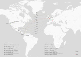 Beispiele für Pflanzentransfers des Botanischen Gartens Zürich von Amerika nach Europa im Zeitraum 1858 bis 1874. Die Sendungen wurden entweder in London verkauft oder weiter nach Zürich spediert. © Dunja Richter, ETH Zürich