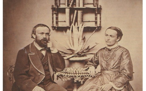 Johanna and Agostino Garbald in Castasegna / Calotype 1861 @ State Archive Chur, Fondazione Garbald