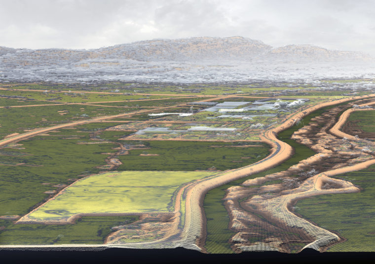 3D Point cloud model of North Antananarivo along a canal © Philipp Urech, ETH Zurich