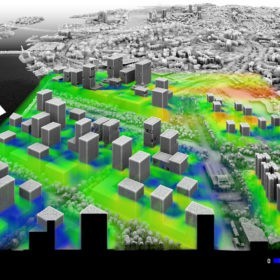 The existing cargo port in Tanjong Pagar will make way for a new expansion of the central business district of Singapore. The Rail Corridor with its terminus station could be integrated into the strategic use of the open spaces to dissipate the urban heat island effect. At street level, the airflow improves thermal comfort. Designs by ETH and SUTD students applying the design method by Philipp Urech, simulations in OpenFOAM by M.O. Mughal.