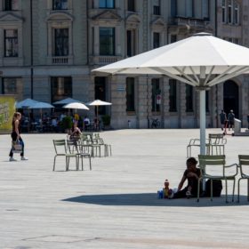 Zürich, Sechseläutenplatz, Juli 2021. © Martina Koll-Schretzenmayr