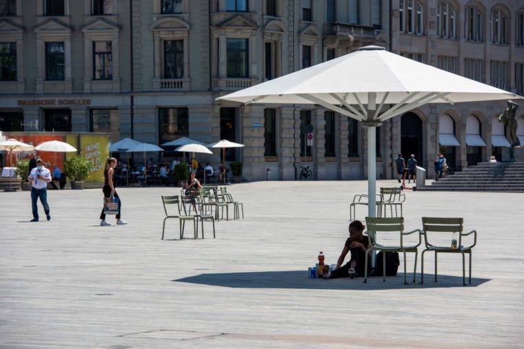 Zürich, Sechseläutenplatz, Juli 2021. © Martina Koll-Schretzenmayr