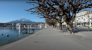 Filmstill aus: Lockdown Lucerne Switzerland 2020 © Elmar Bossard