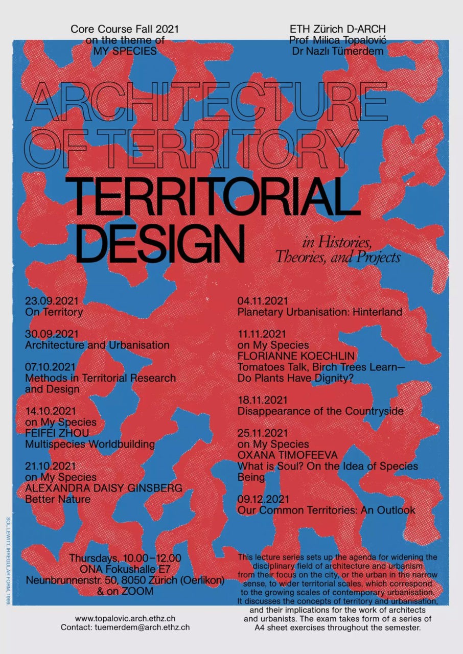 Architecture of Territory Territorial Design Topalovic Poster 2021