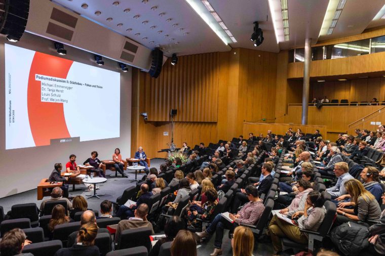 Das ETH Forum Wohnungsbau findet zum 16. Mal statt und gilt als wichtigste Veranstaltung der ETH Zürich zum Thema Wohnen, Siedlungs- und Stadtentwicklung. Bild: J. Dietschi