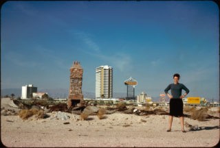 Denise Scott Brown (1931 - ) in Las Vegas, 1966, photo Robert Venturi.