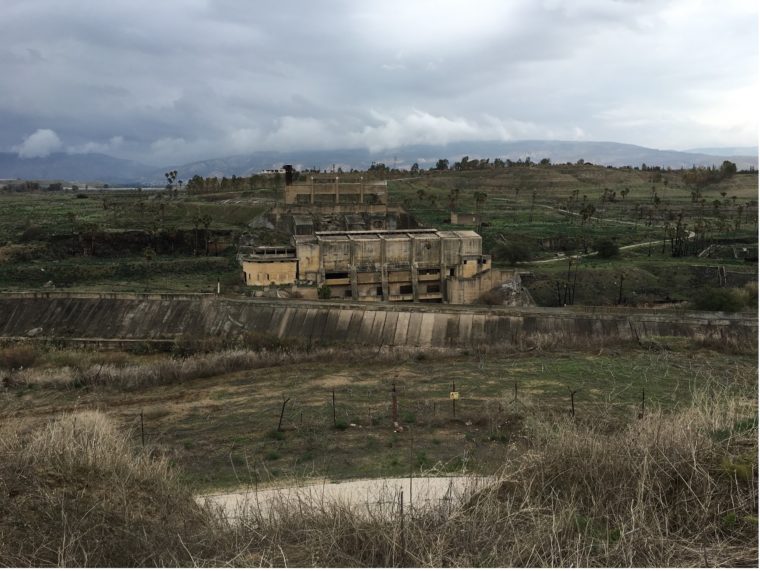 The abandoned Naharayim power plant in 2017 © Ben Gitai, ETH Zürich.