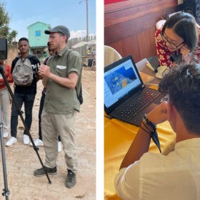 Malagasy and Swiss educators provided instruction to all participants during the seminar week. ETH, IST, and ESSA students worked in mixed groups using the digital models to draw observations of their site of inquiry and form hypotheses for their proposals. © ETH Zürich