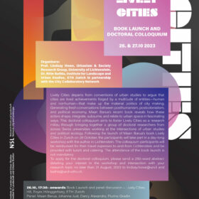 Poster of the Book launch "Lively Cities" in Liechtenstein