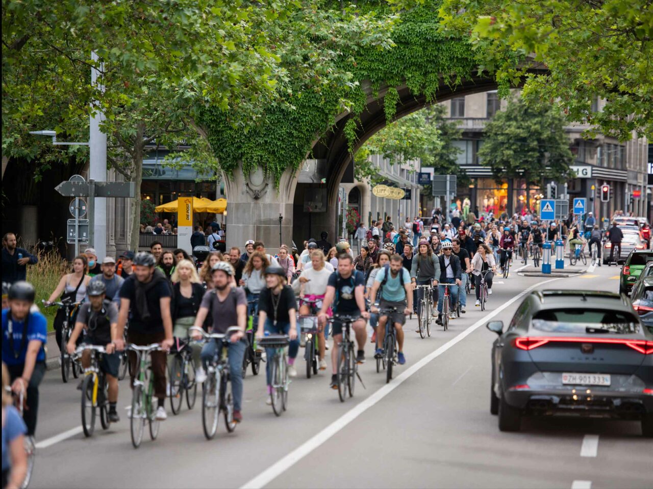 Critical Mass-Demonstration 2022 in Zürich (Foto: Urs Jaudas, Tages-Anzeiger)