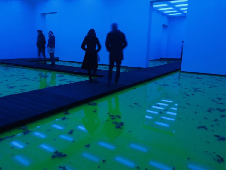 Die Fondation Beyeler unter Wasser (Bild: Vogt Landschaftsarchitekten)