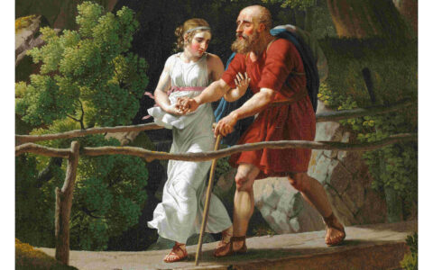 Painting: Antigone und Ödipus (CC0 1.0 / Wikimedia Commons / C.W. Eckersberg)