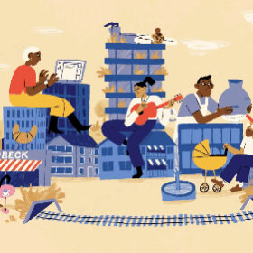 Bild: Agora, illustriert von Justine Klaiber, Team Tumult