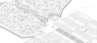 A drawing, produced using the BeingAliveLanguage tool, combines soil, forest, and agricultural farmland to illustrate the Landscape City concept, which seeks to anchor our lives and constructions in the laws of nature for the well-being of all in a world transformed by human activity.